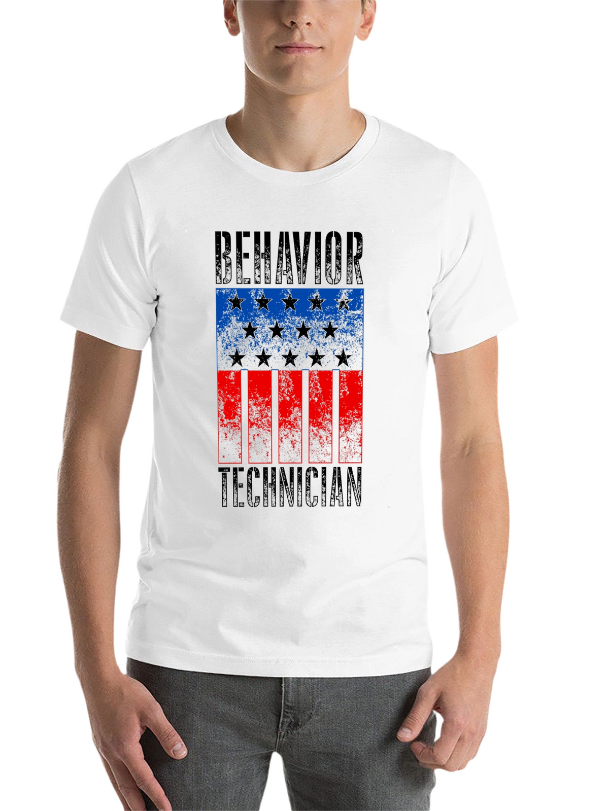Behavior Technician Flag Graphic Tee