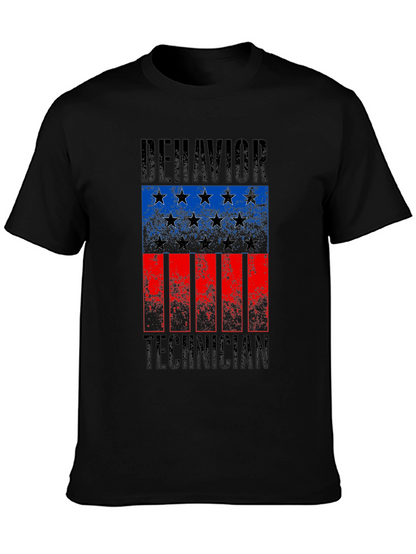 Behavior Technician Flag Graphic Tee