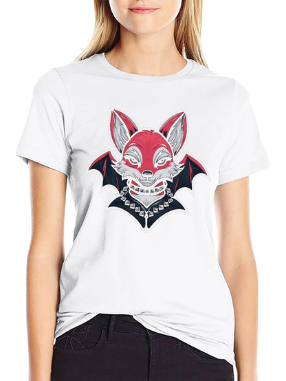 Fox Bat Graphic T-Shirt - Unique Design