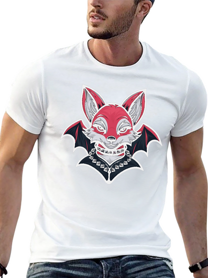 Fox Bat Graphic T-Shirt - Unique Design