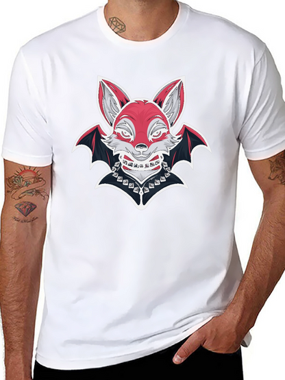 Fox Bat Graphic T-Shirt - Unique Design