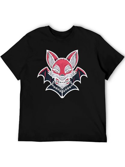 Fox Bat Graphic T-Shirt - Unique Design