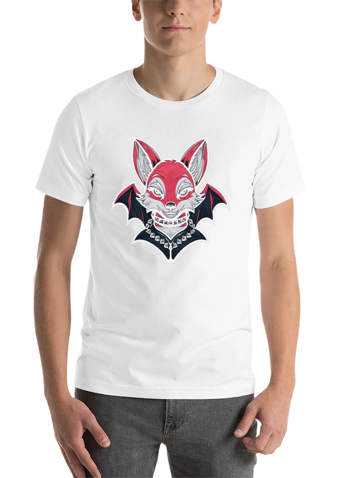 Fox Bat Graphic T-Shirt - Unique Design