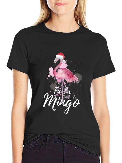 Festive Flamingo Christmas T-Shirt