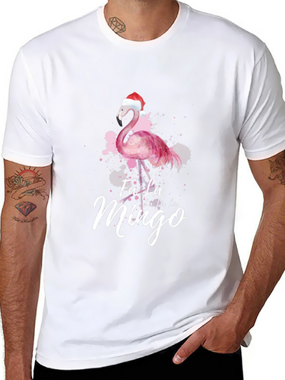 Festive Flamingo Christmas T-Shirt