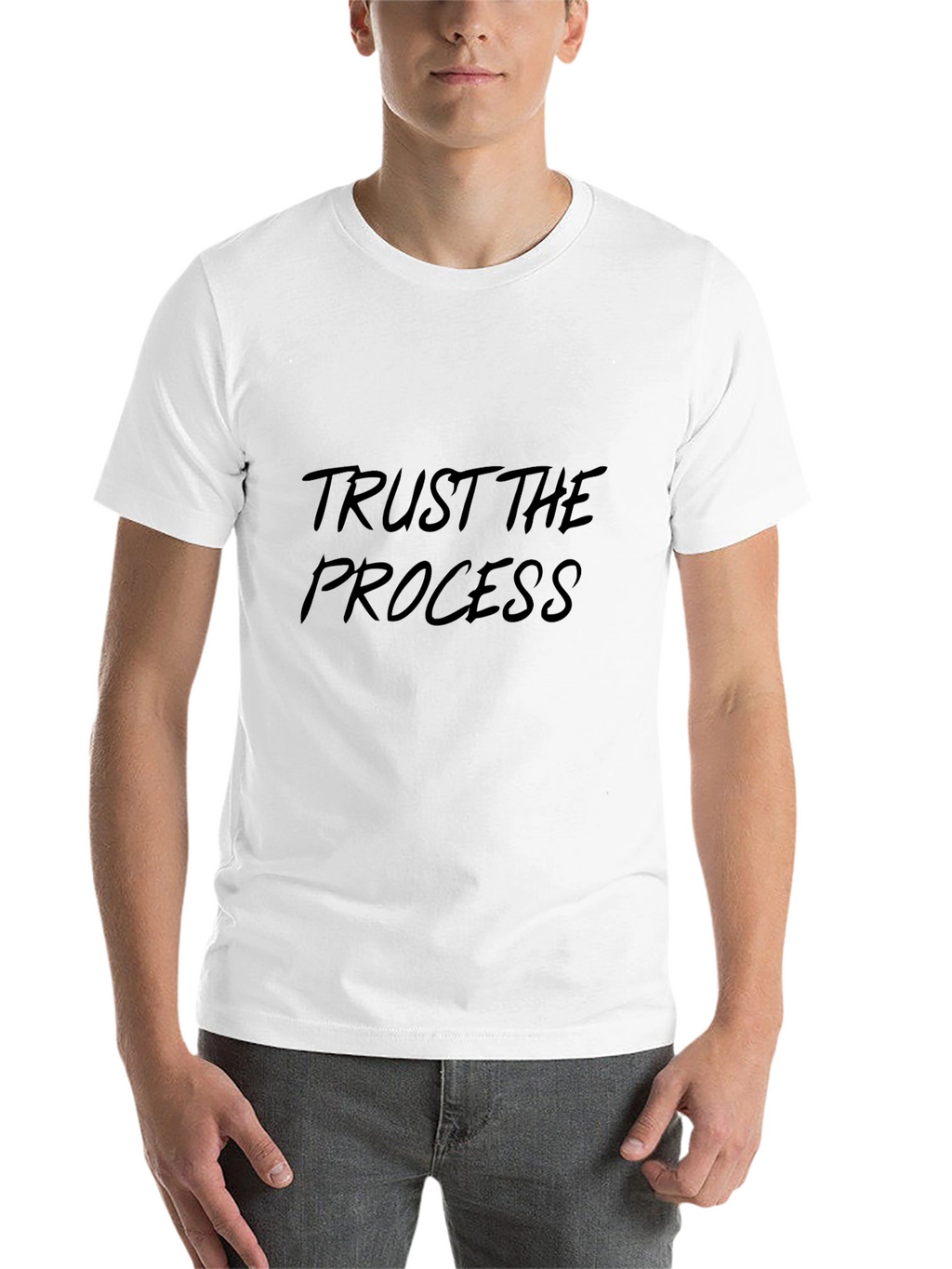 Trust the Process Black Graphic Tee