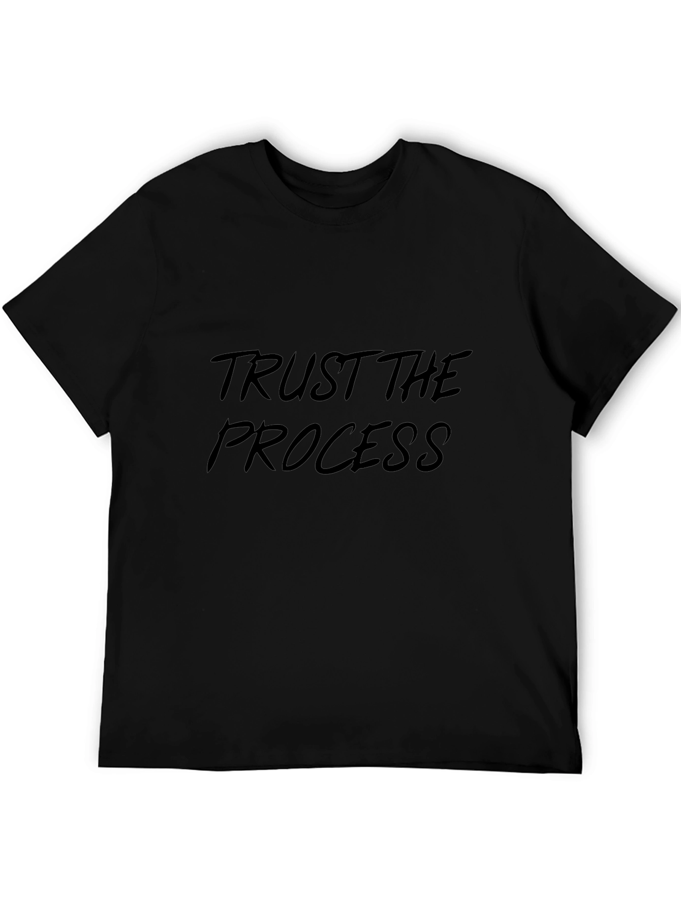 Trust the Process Black Graphic Tee
