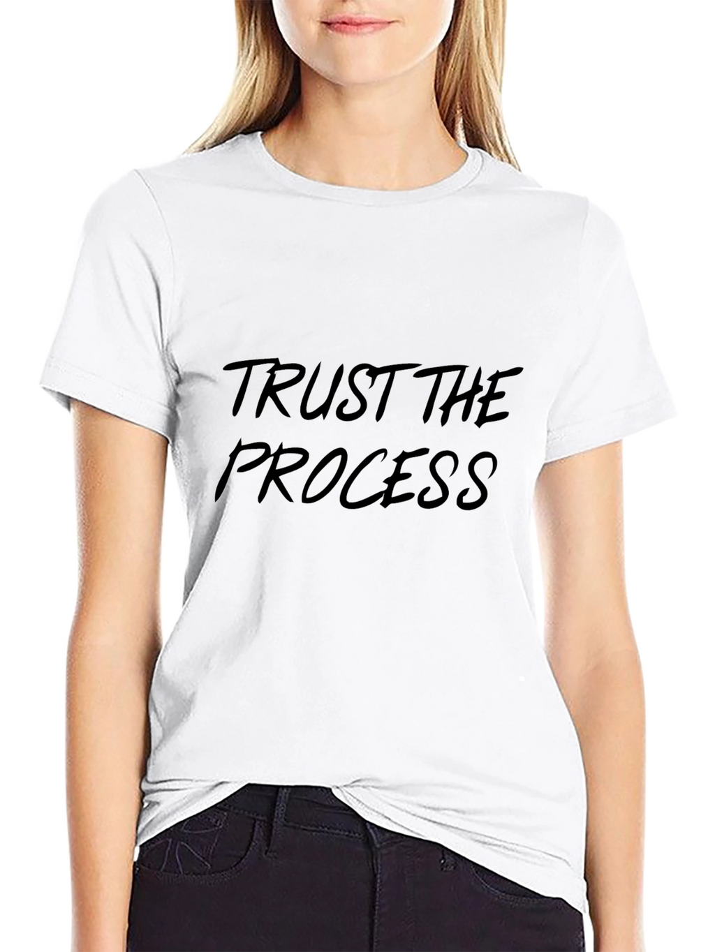 Trust the Process Black Graphic Tee