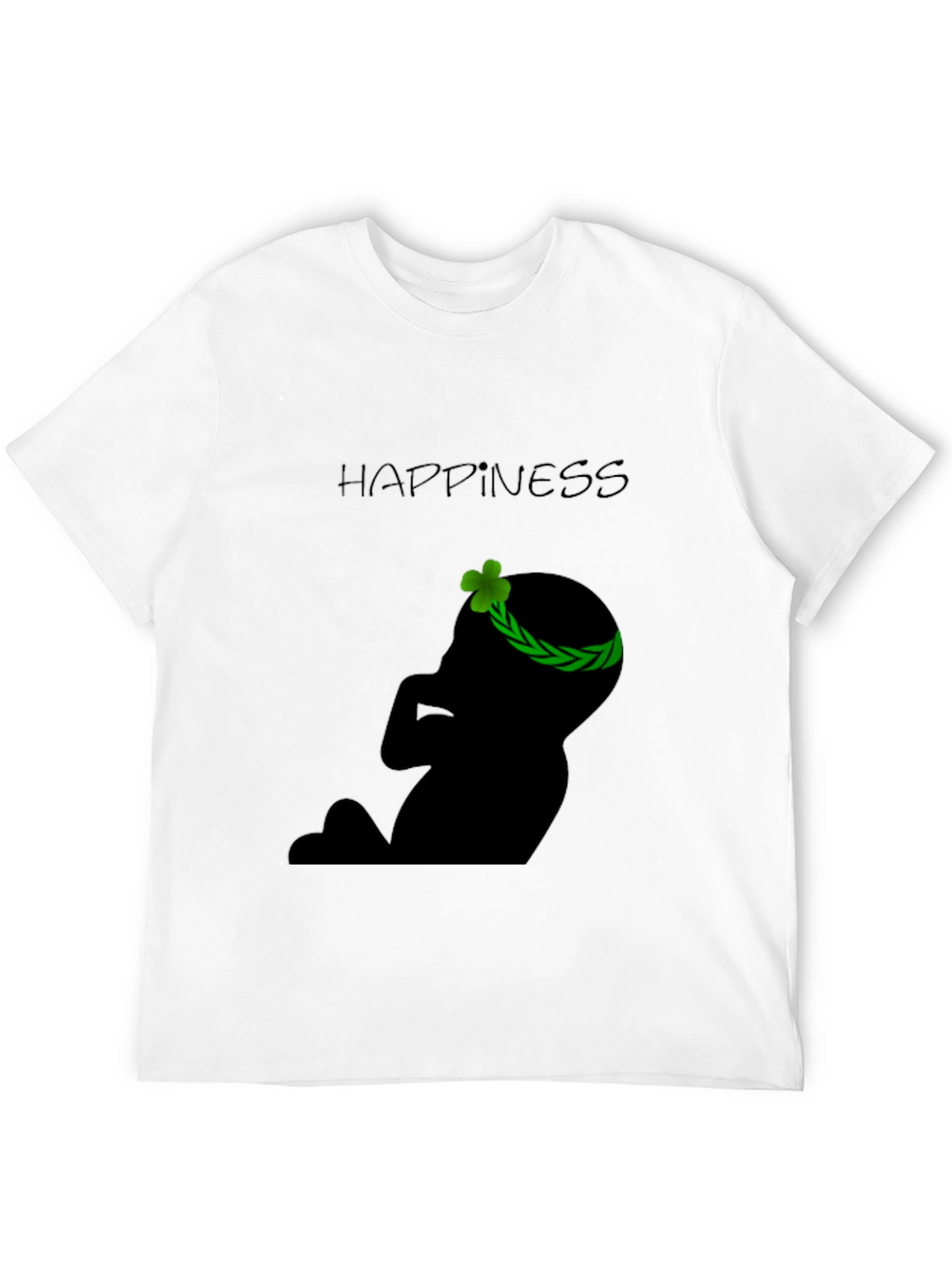 Happiness Baby Silhouette Black T-Shirt