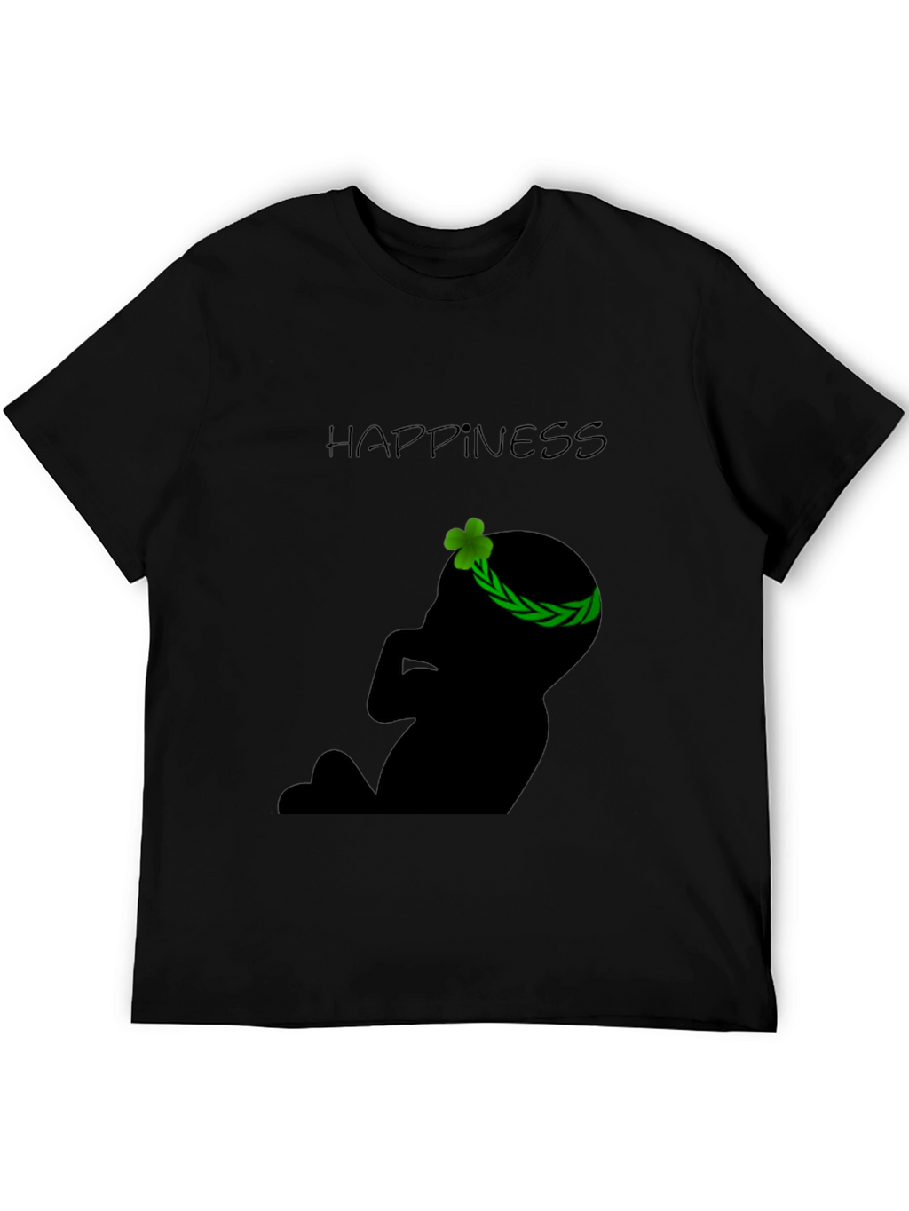 Happiness Baby Silhouette Black T-Shirt