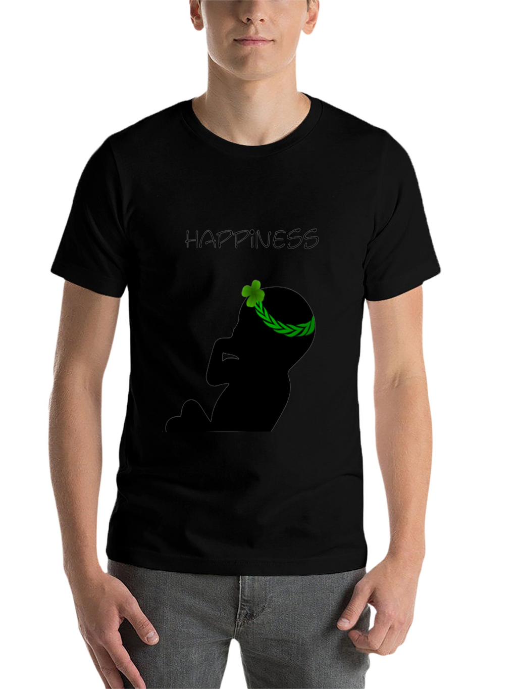Happiness Baby Silhouette Black T-Shirt