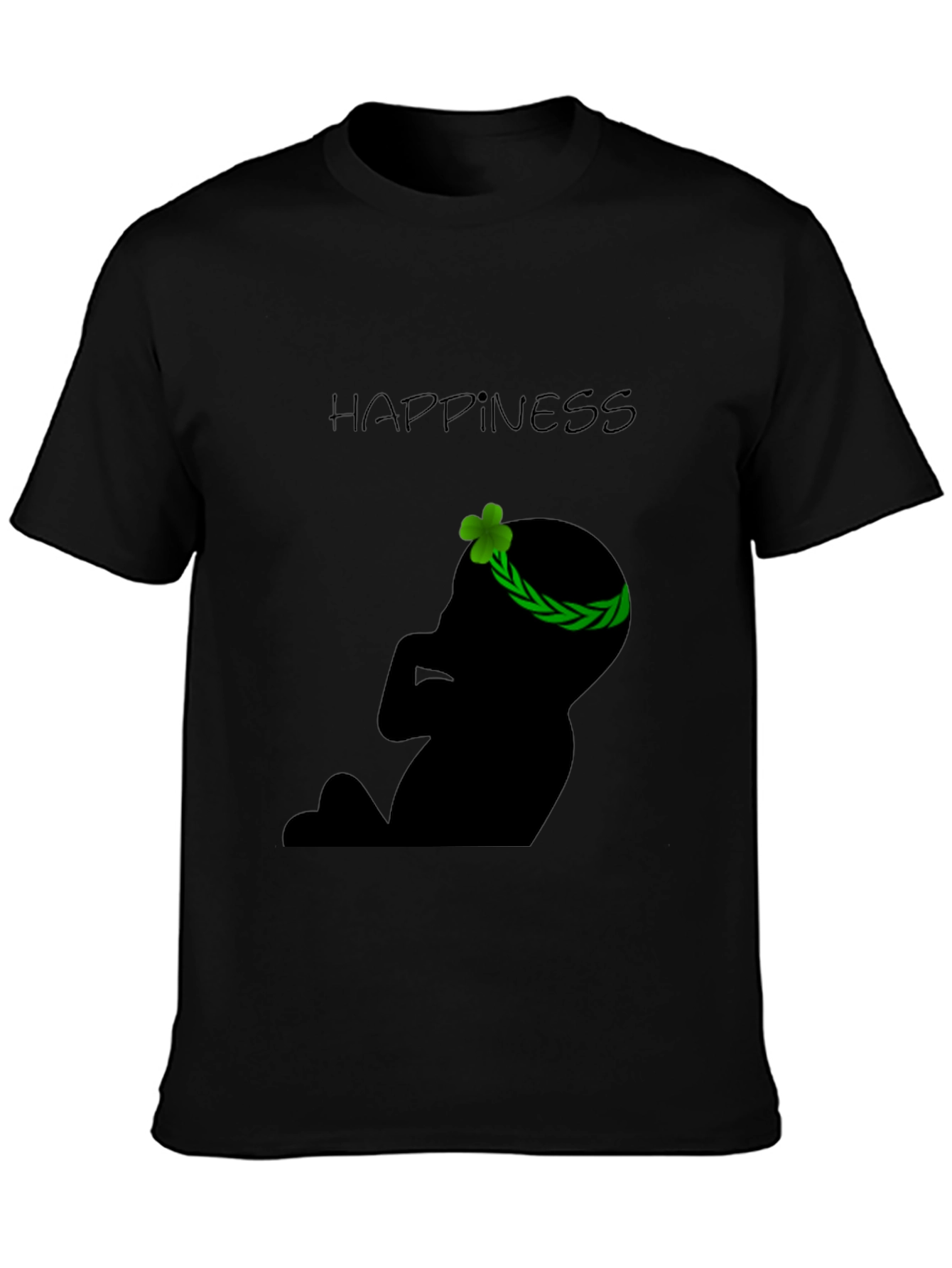 Happiness Baby Silhouette Black T-Shirt