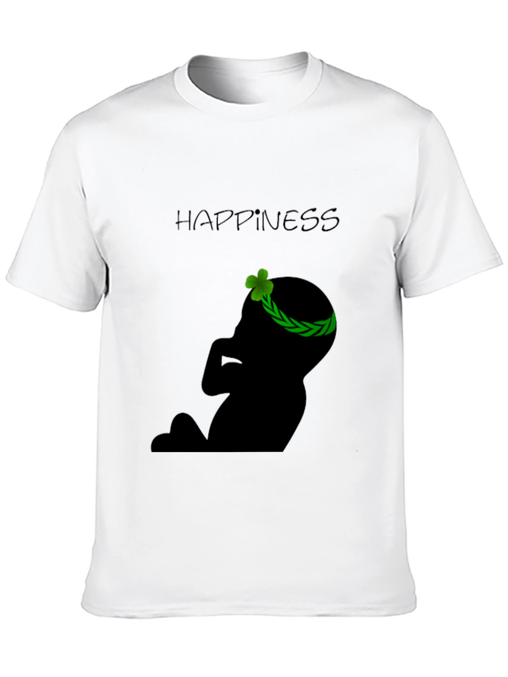 Happiness Baby Silhouette Black T-Shirt