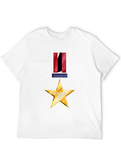 Veterans Day Star Medal Graphic Tee