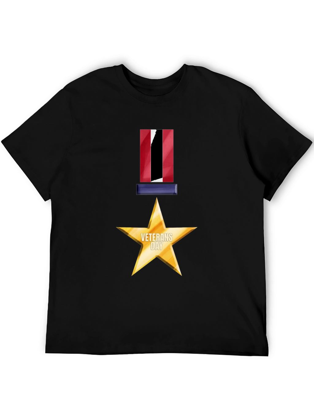 Veterans Day Star Medal Graphic Tee