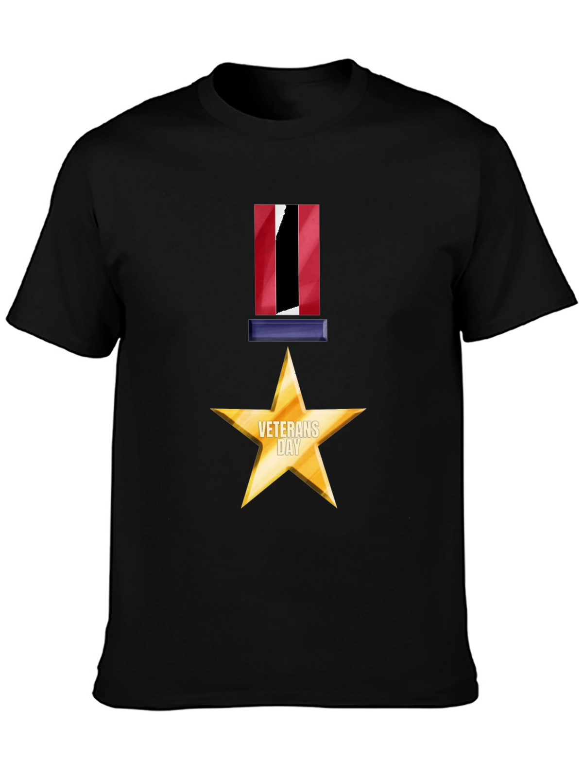Veterans Day Star Medal Graphic Tee