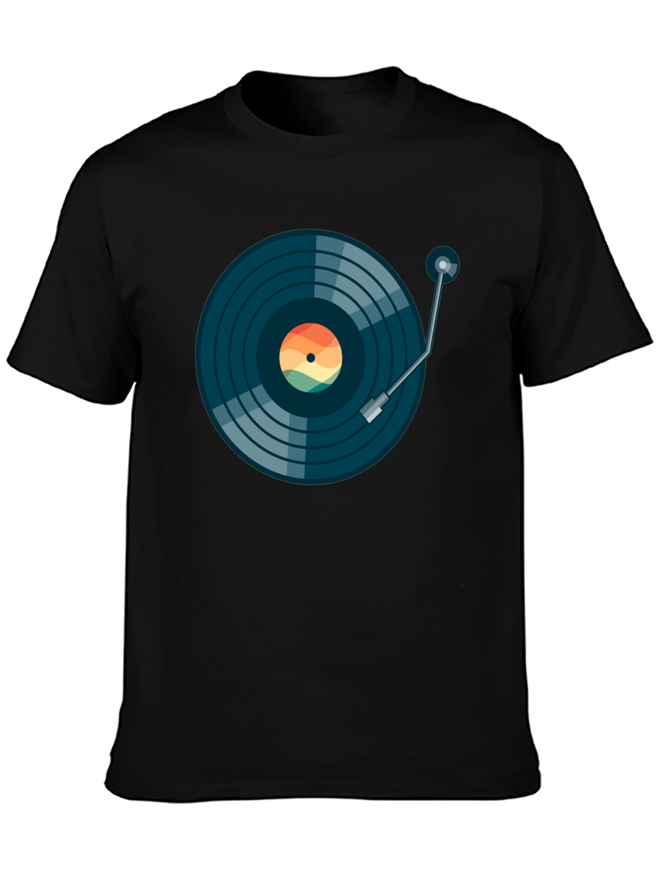 Retro Vinyl Record T-Shirt - Music Lover Tee