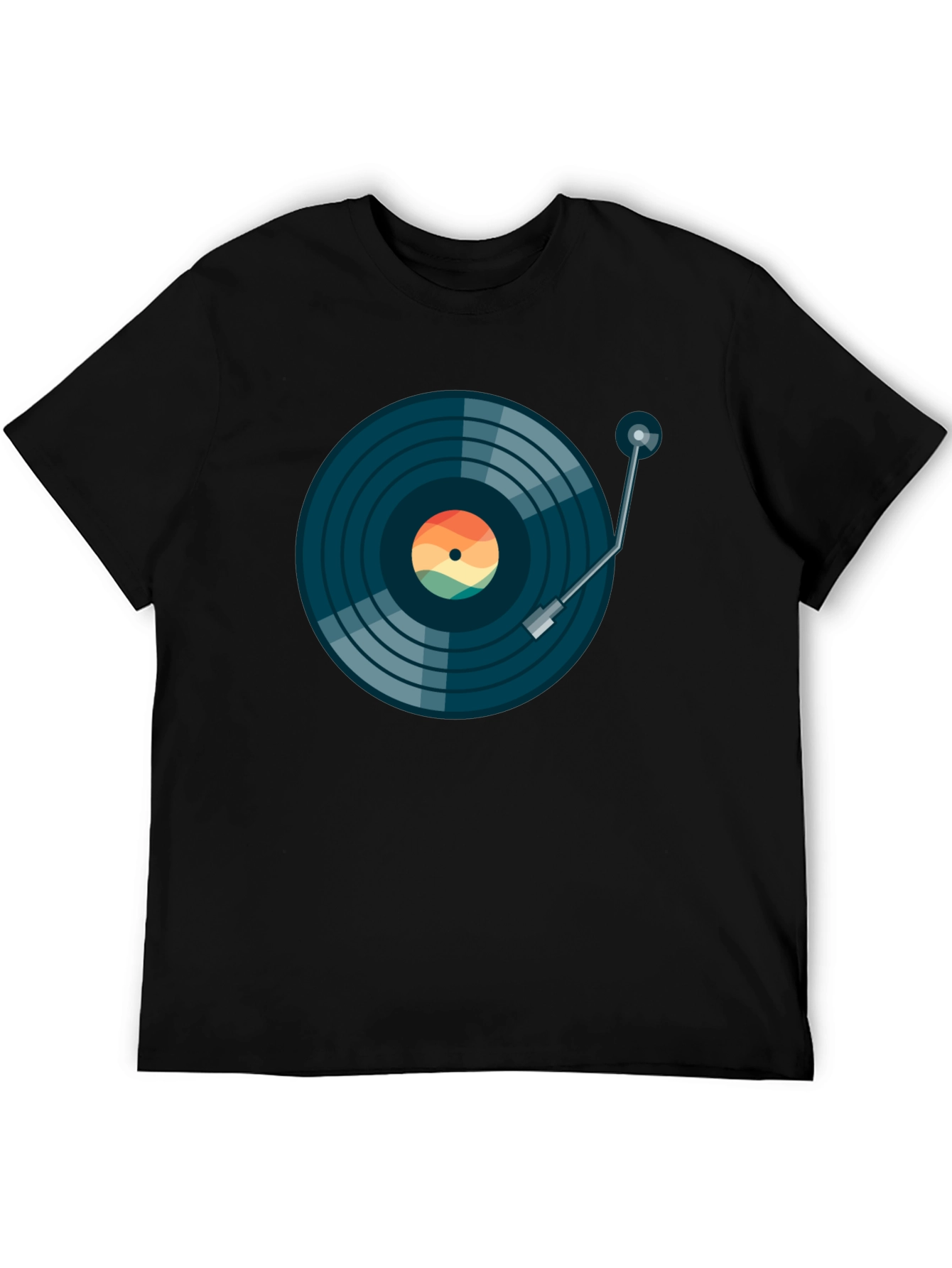 Retro Vinyl Record T-Shirt - Music Lover Tee