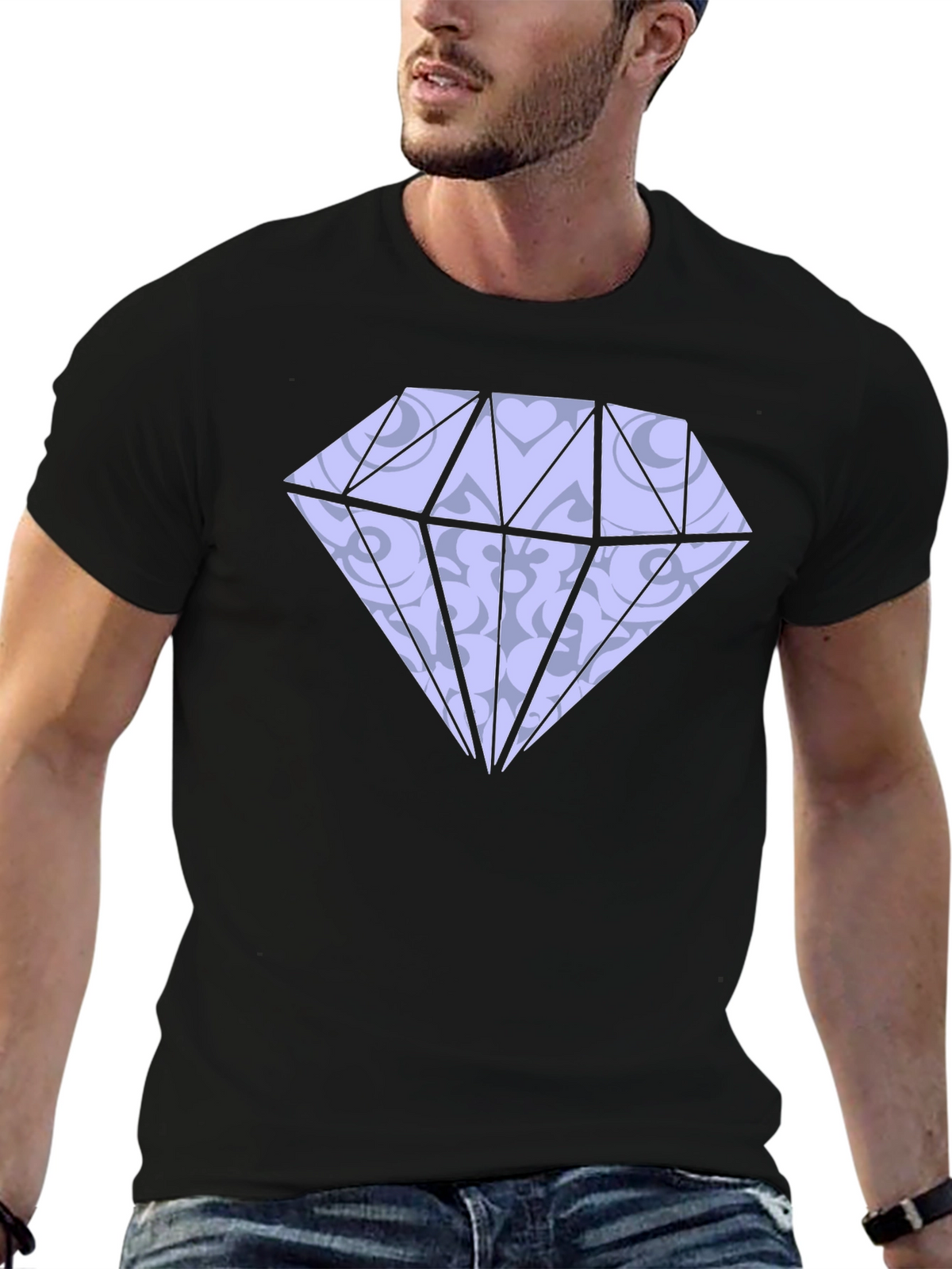 Diamond Graphic Print T-Shirt