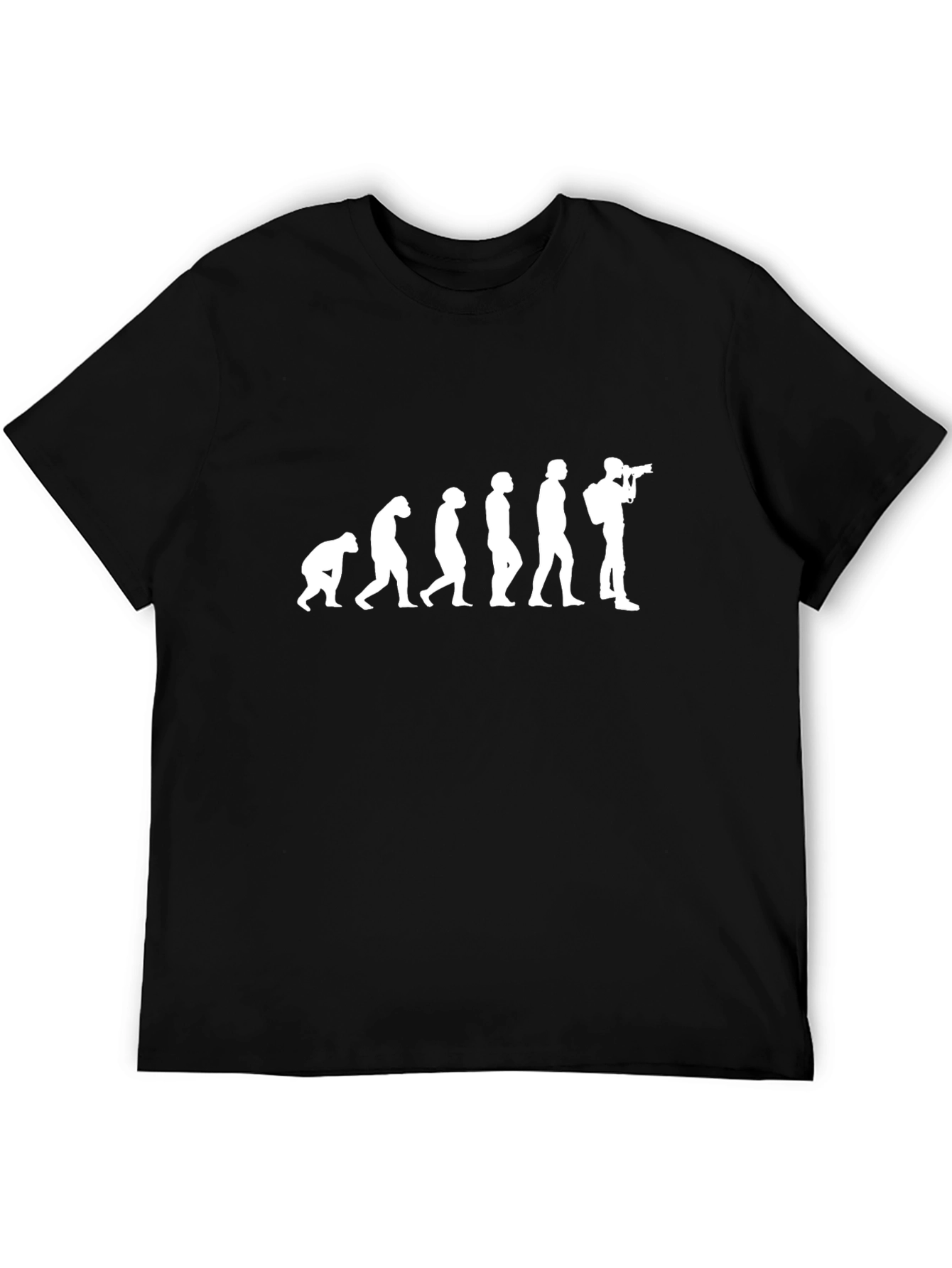 Evolution of Photographer Black T-Shirt
