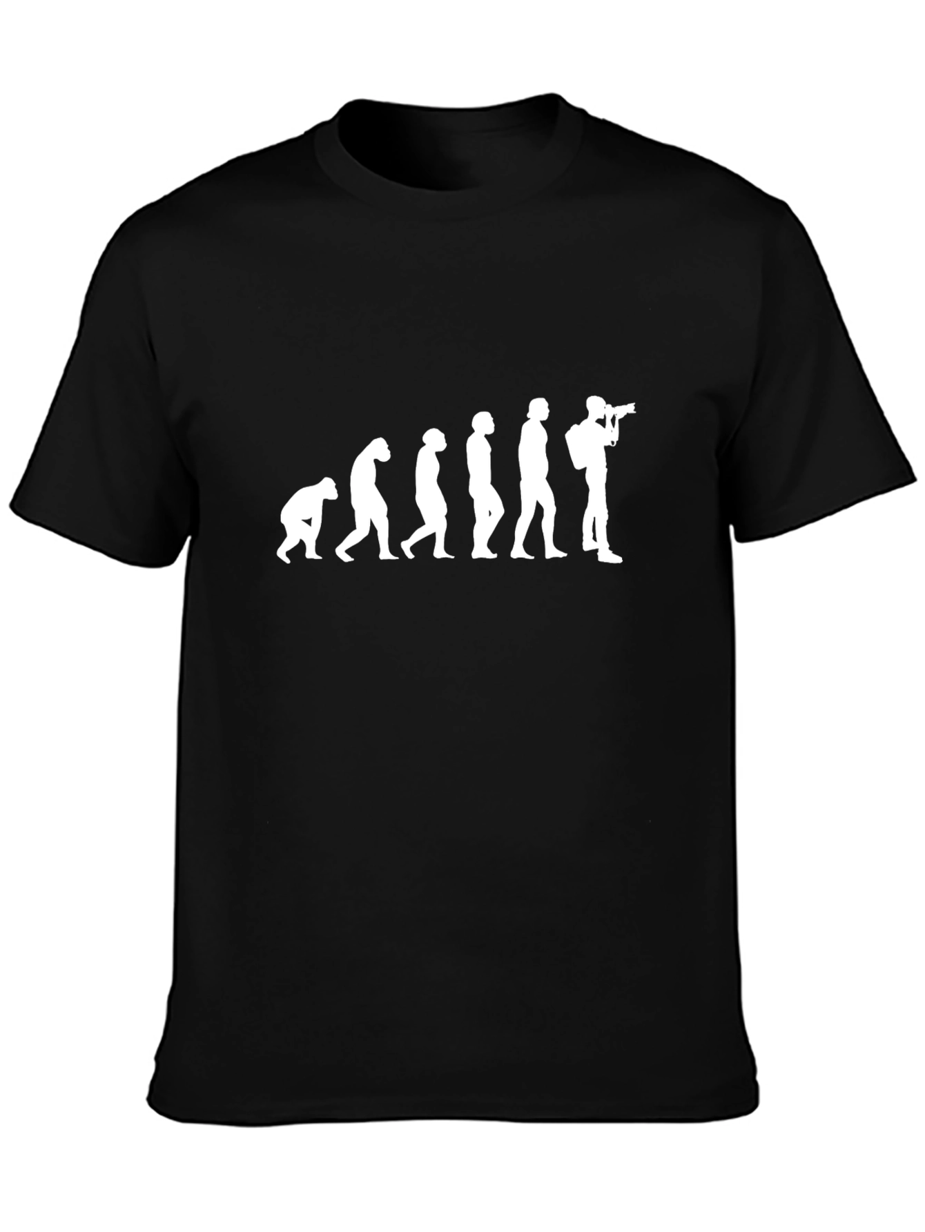 Evolution of Photographer Black T-Shirt