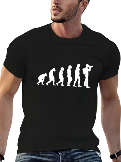 Evolution of Photographer Black T-Shirt