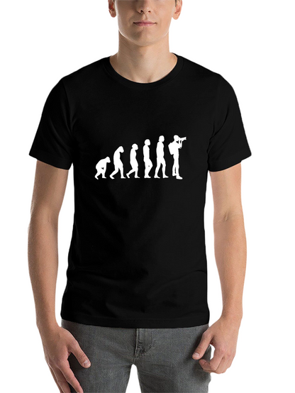 Evolution of Photographer Black T-Shirt