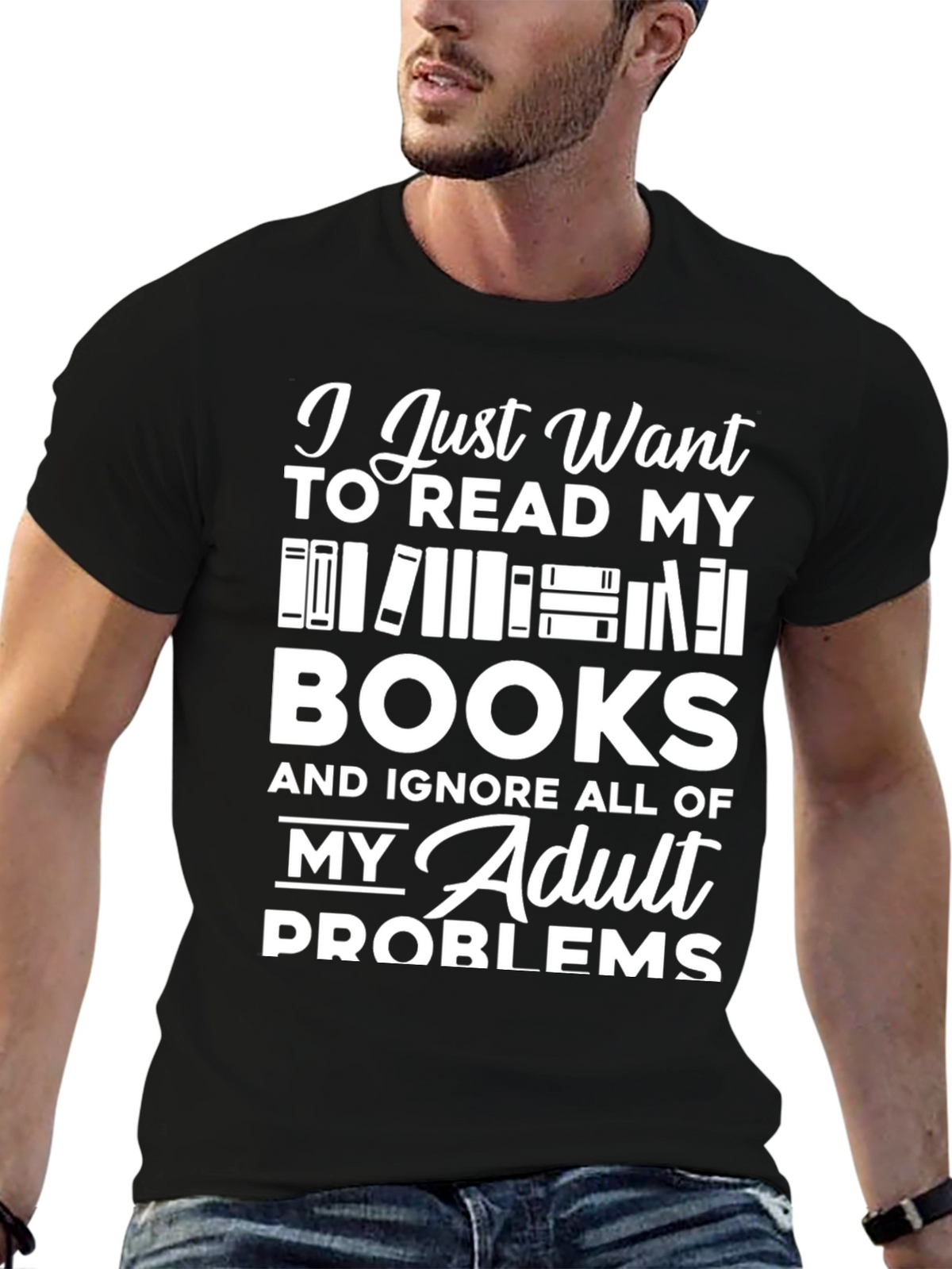Book Lover T-Shirt - Read Books Ignore Problems!