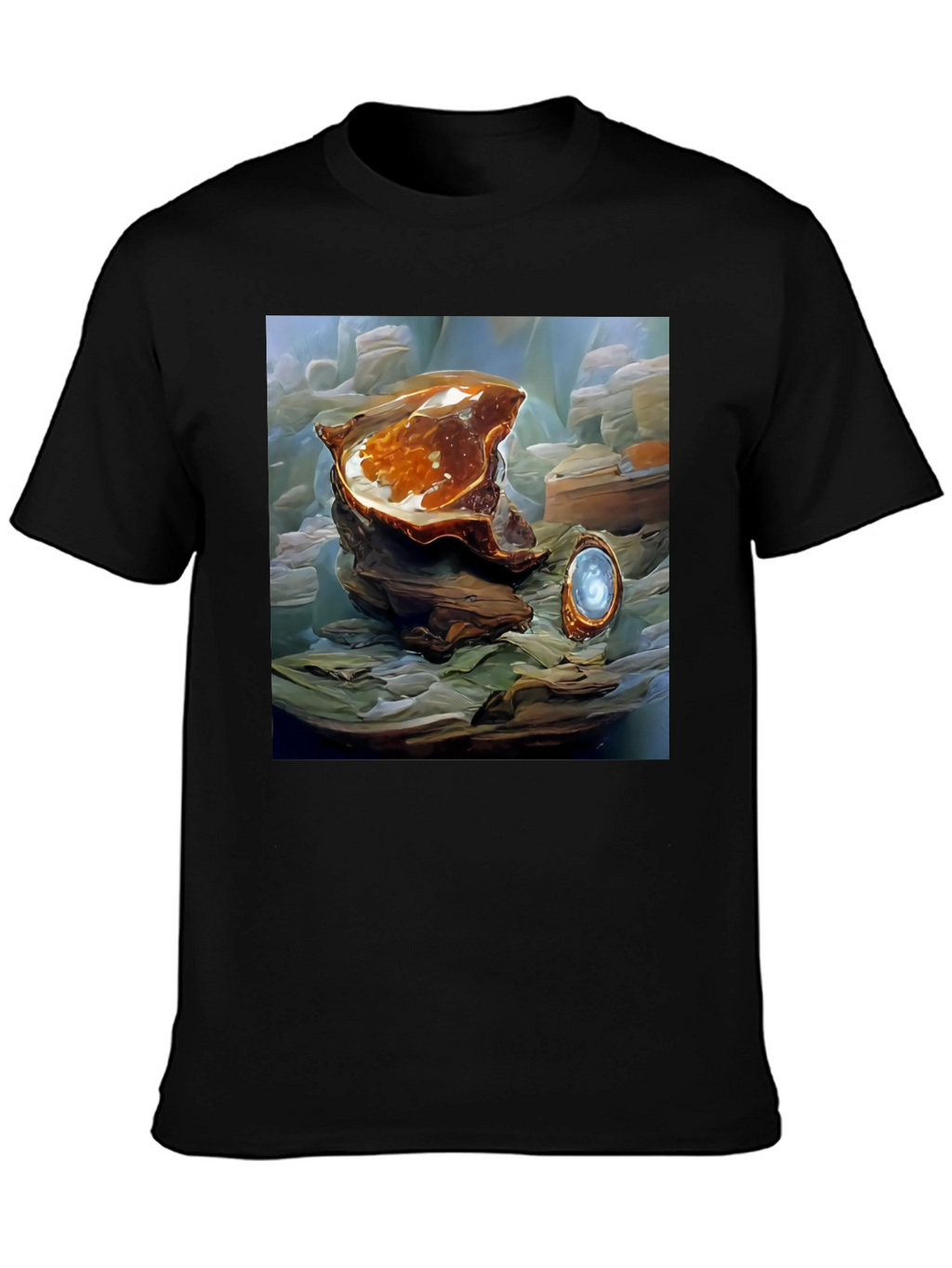 Artistic Abstract Shell Graphic Tee