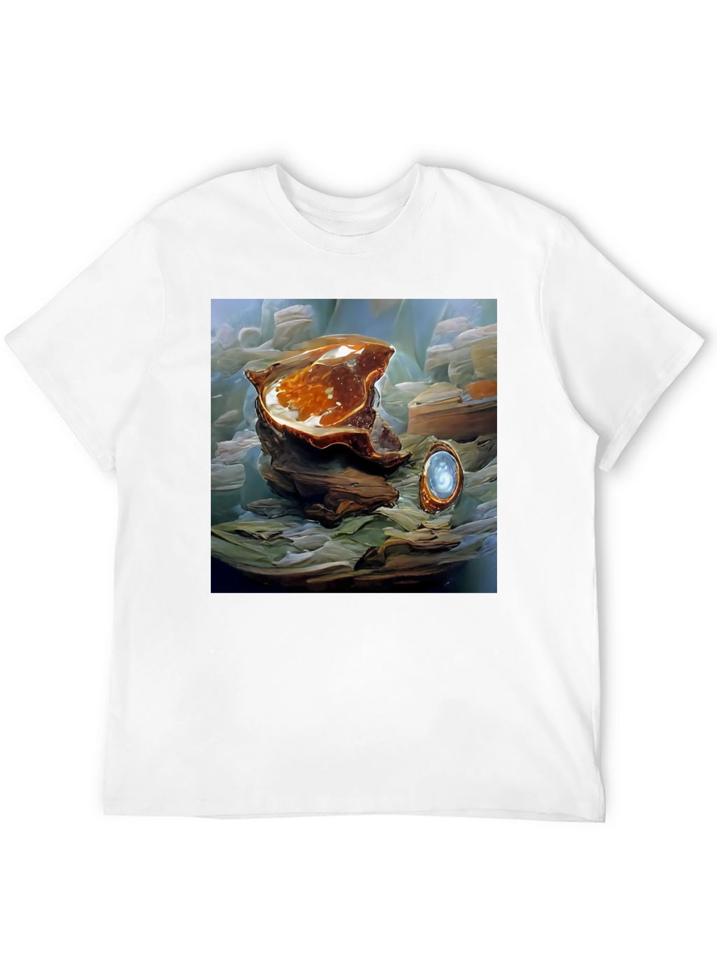 Artistic Abstract Shell Graphic Tee