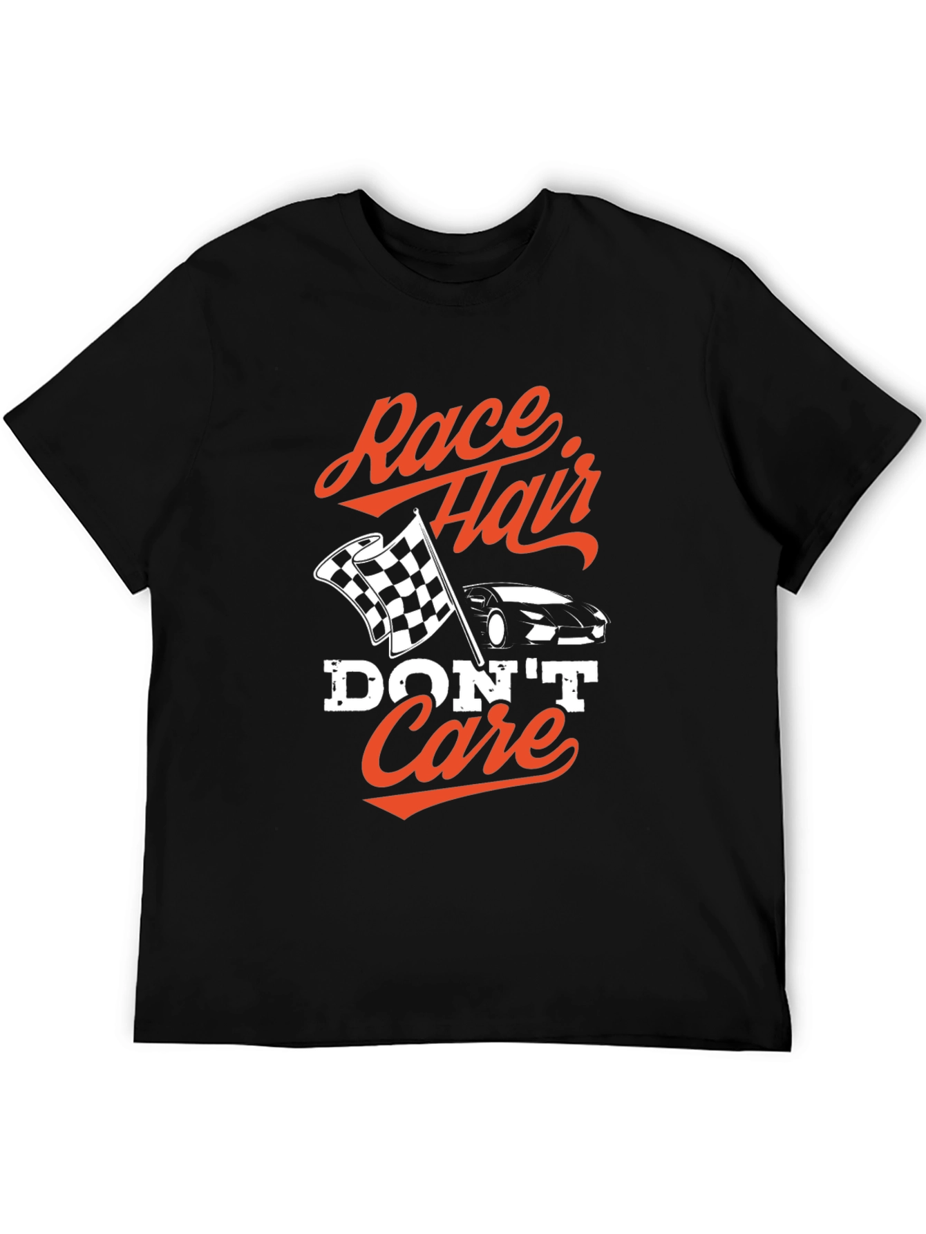 Race Hair Dont Care Black T-Shirt