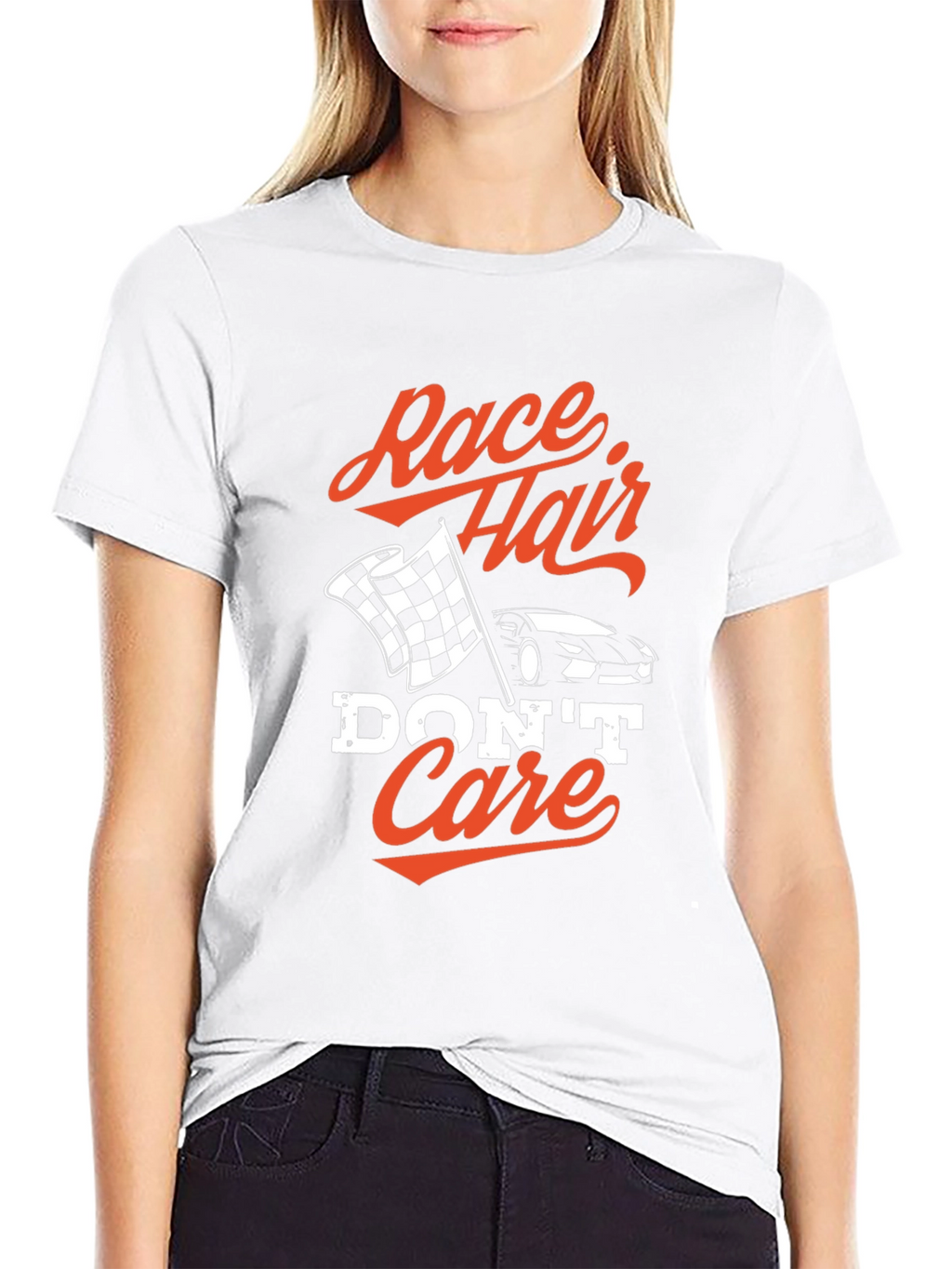 Race Hair Dont Care Black T-Shirt
