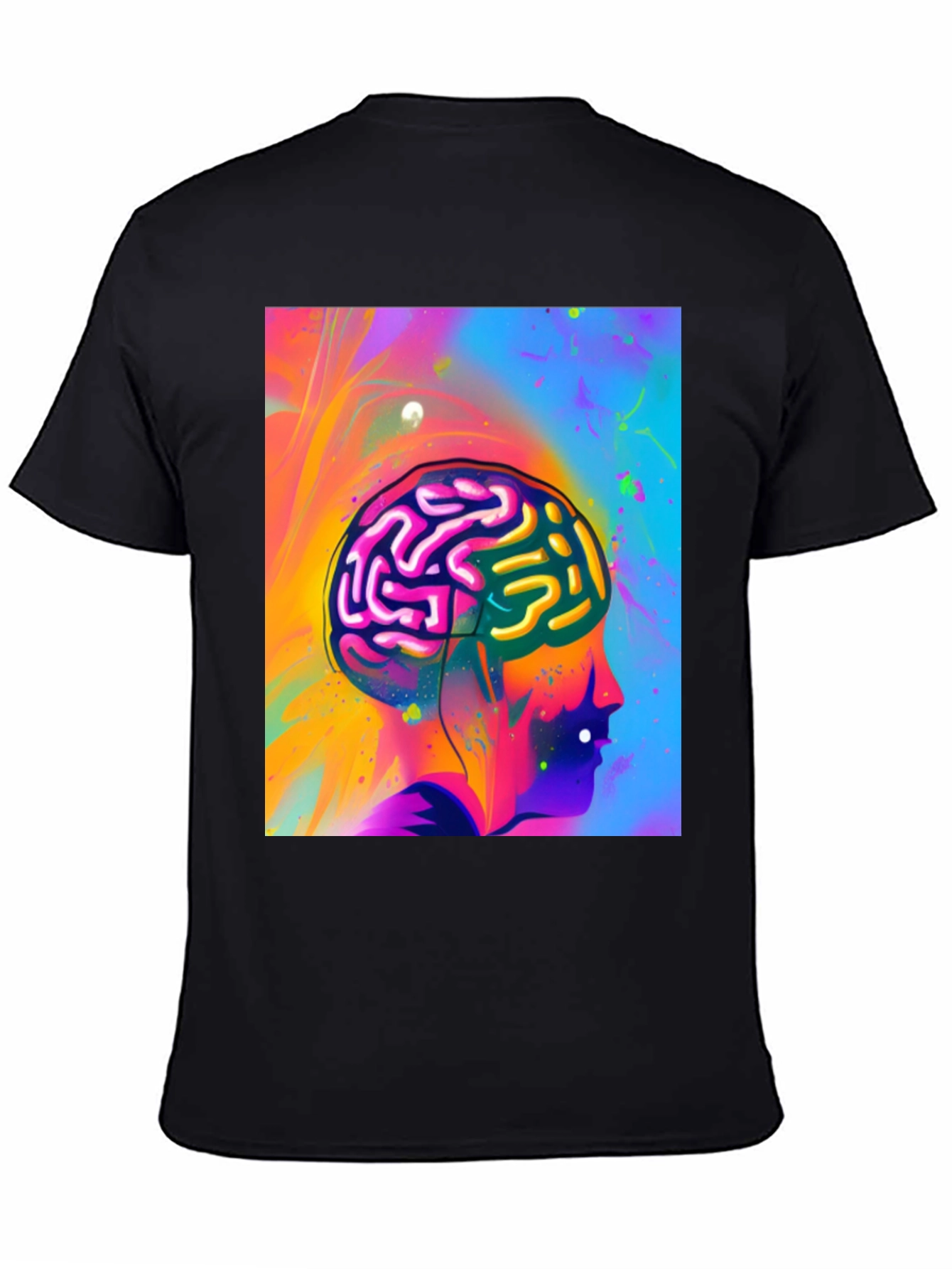 Psychedelic Mind T-Shirt - Colorful Brain Graphic Tee