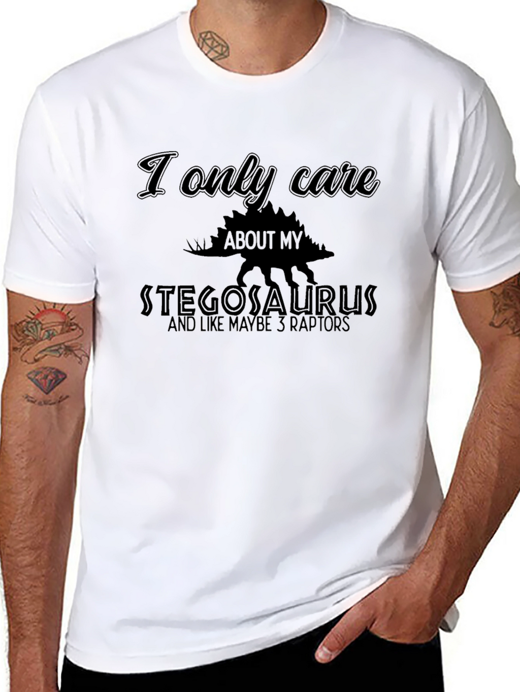 Stegosaurus T-Shirt - Dinosaur Lover Tee
