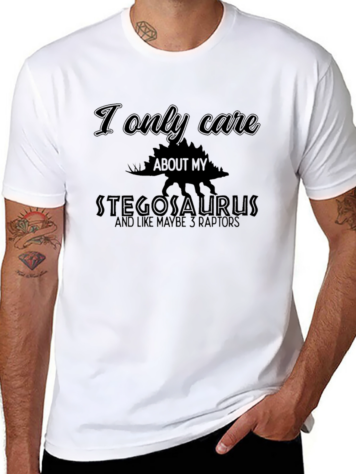 Stegosaurus T-Shirt - Dinosaur Lover Tee