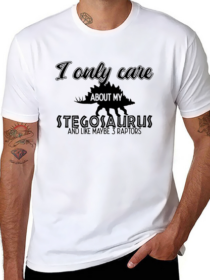 Stegosaurus T-Shirt - Dinosaur Lover Tee