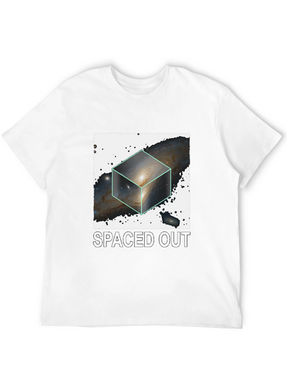 Spaced Out Galaxy Cube Black T-Shirt
