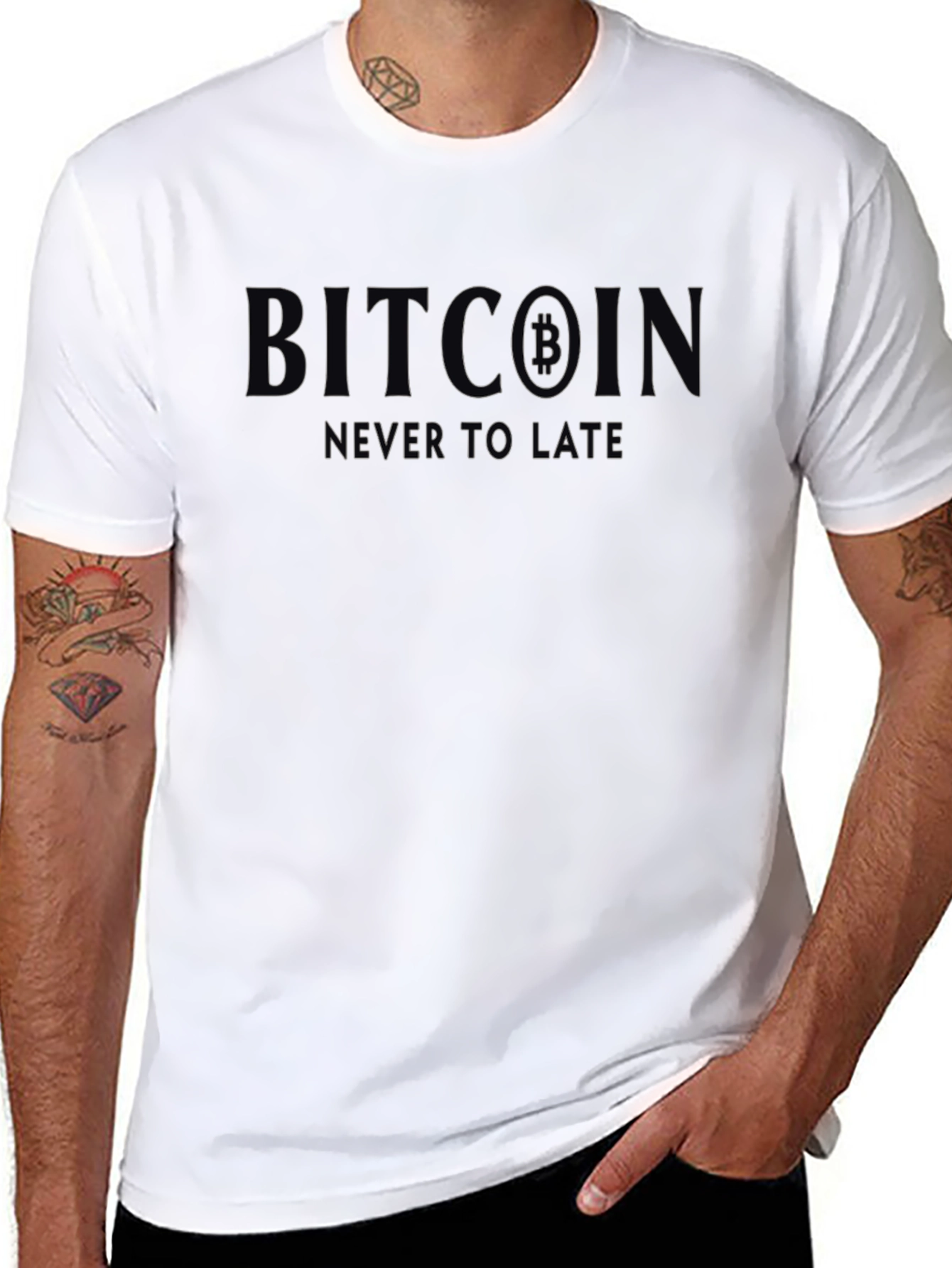 Bitcoin Never Too Late Graphic Tee
