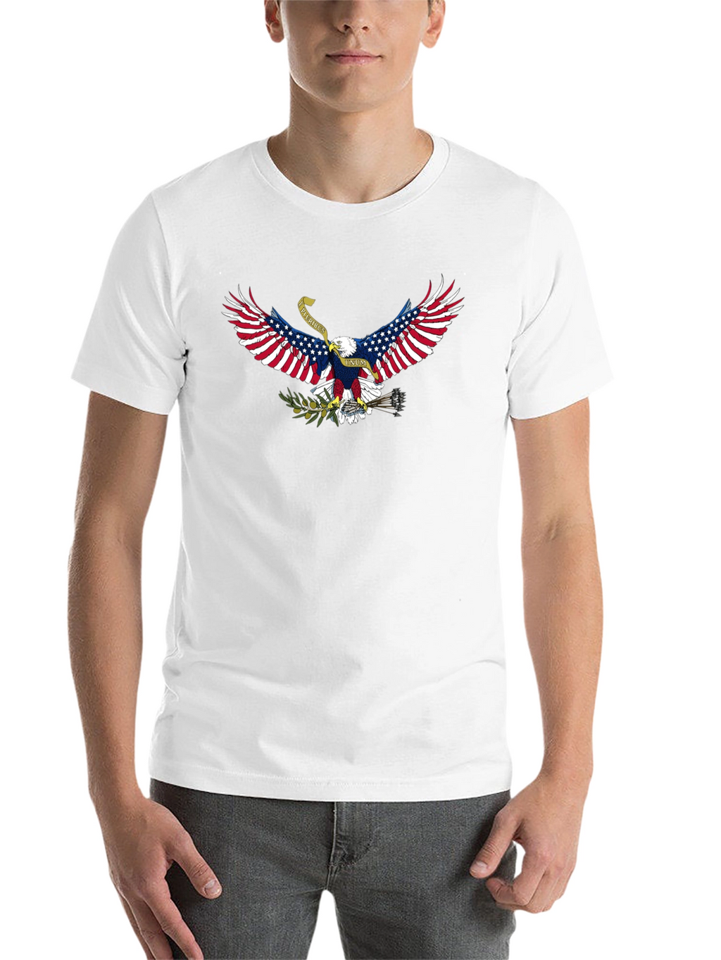 Patriotic Eagle Graphic T-Shirt