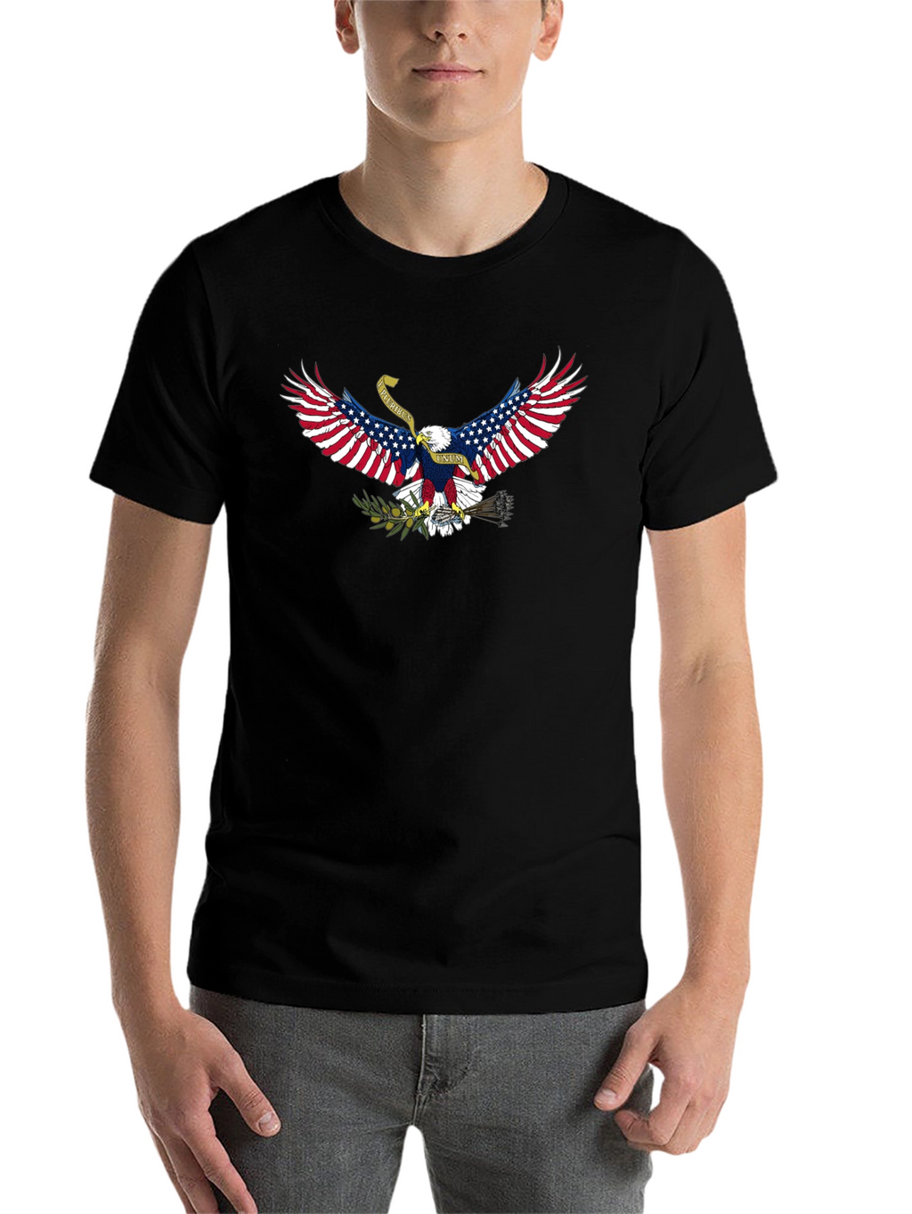 Patriotic Eagle Graphic T-Shirt