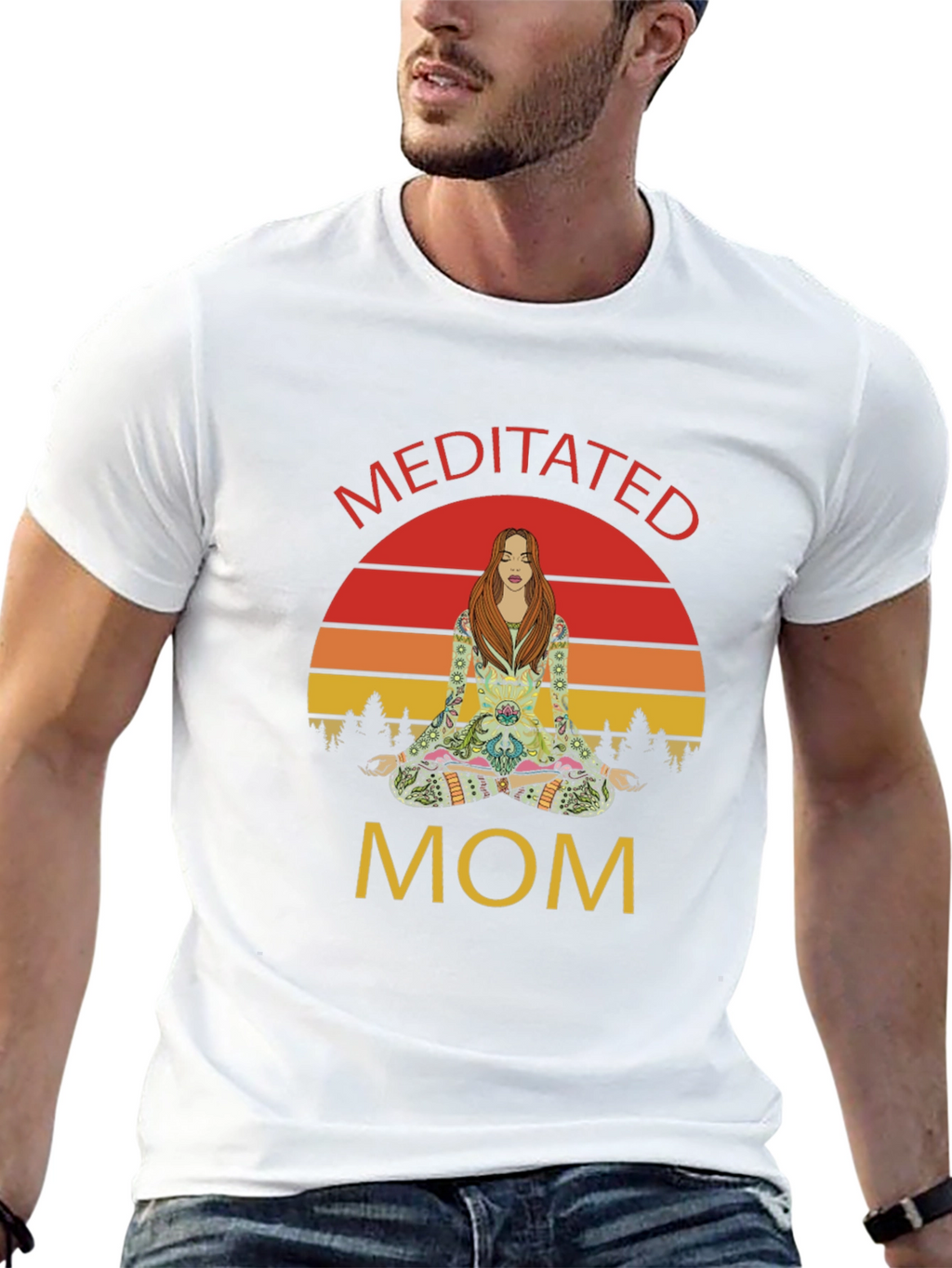 Meditated Mom Graphic T-Shirt