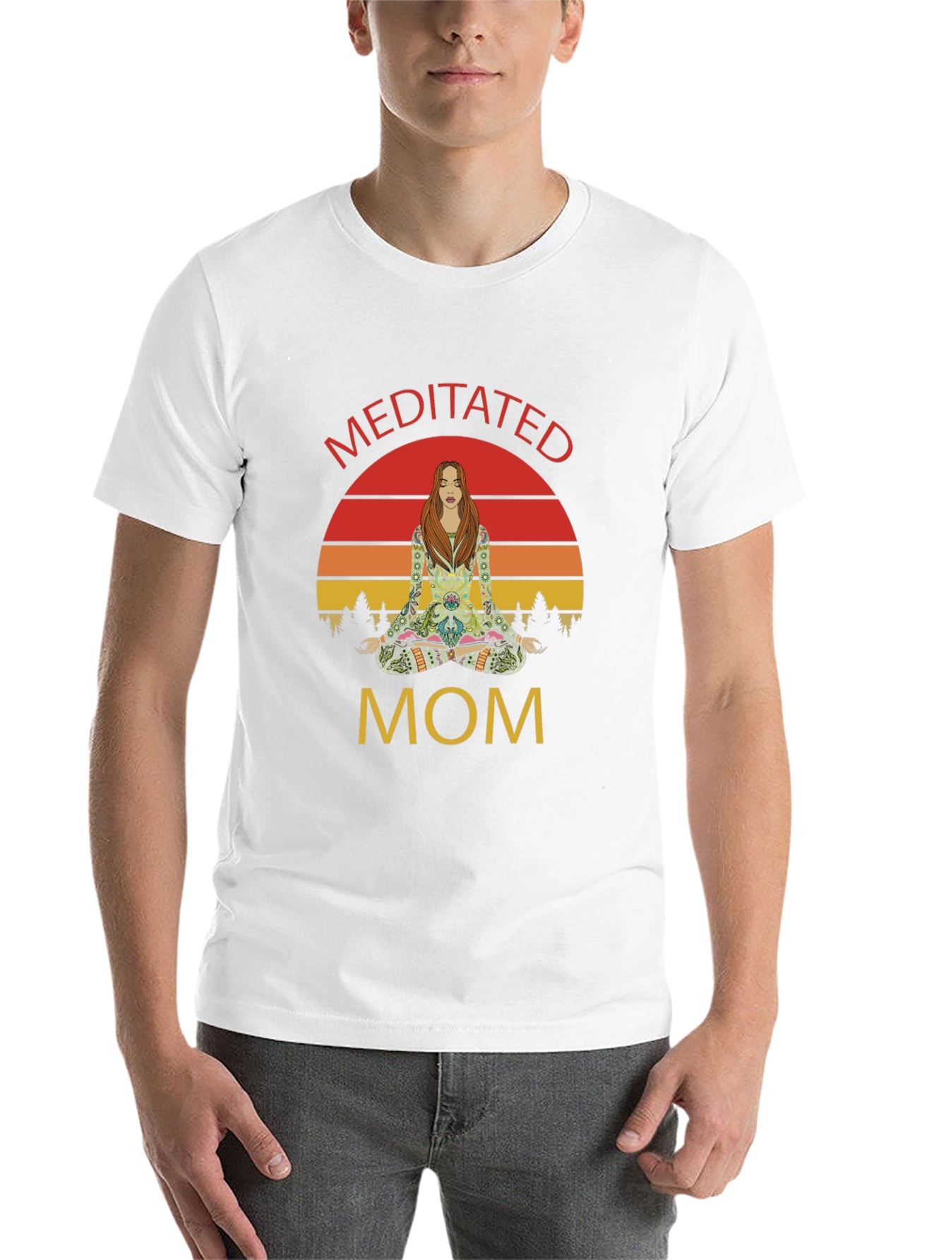 Meditated Mom Graphic T-Shirt