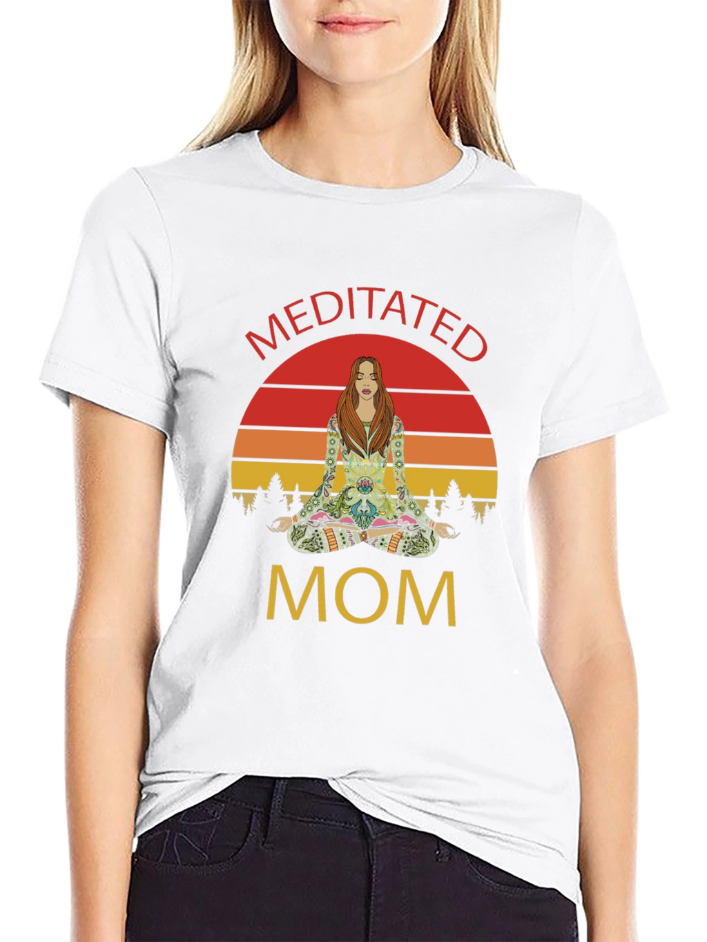 Meditated Mom Graphic T-Shirt