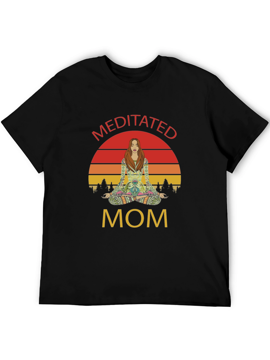 Meditated Mom Graphic T-Shirt