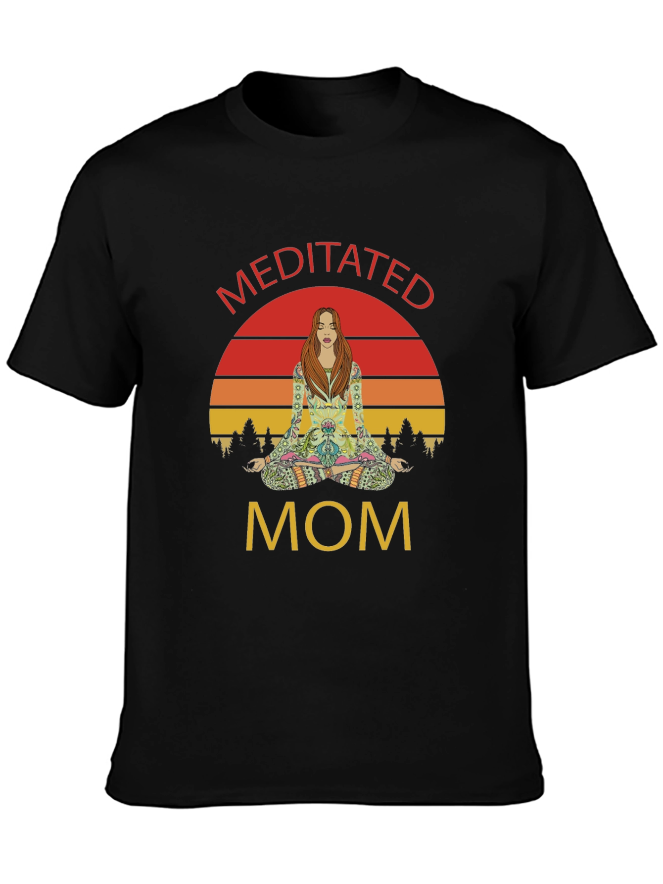 Meditated Mom Graphic T-Shirt