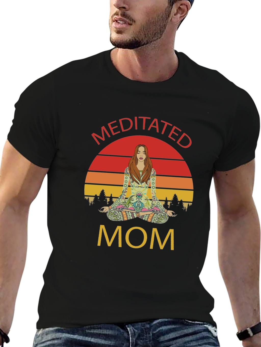 Meditated Mom Graphic T-Shirt
