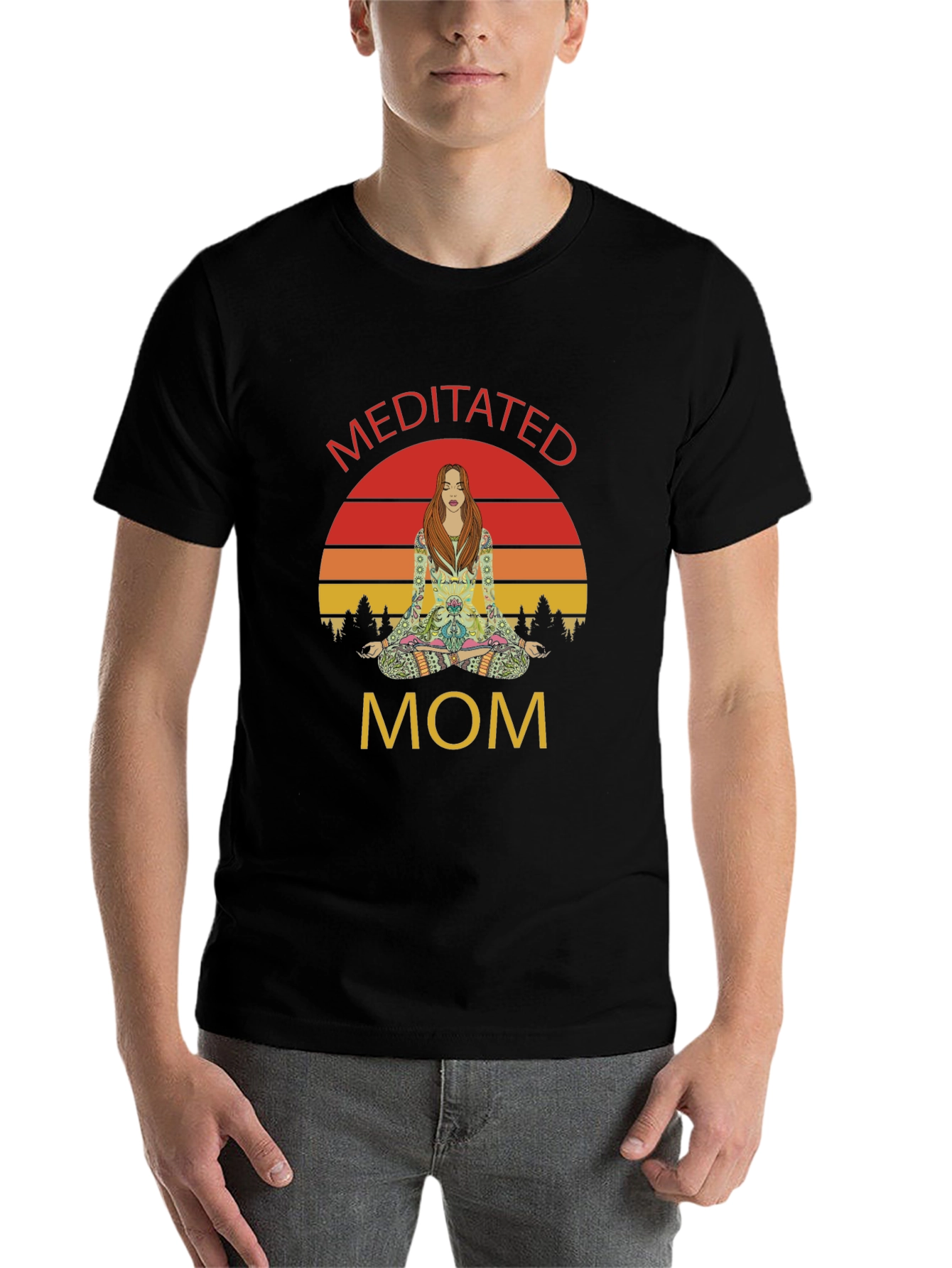 Meditated Mom Graphic T-Shirt
