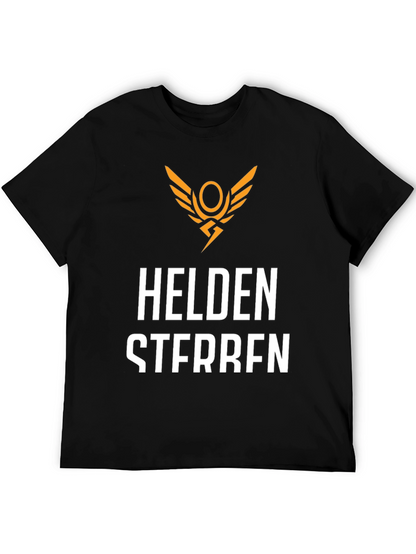 Helden Sterben Black T-Shirt - Graphic Print Tee