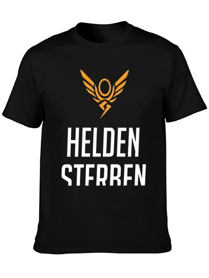 Helden Sterben Black T-Shirt - Graphic Print Tee
