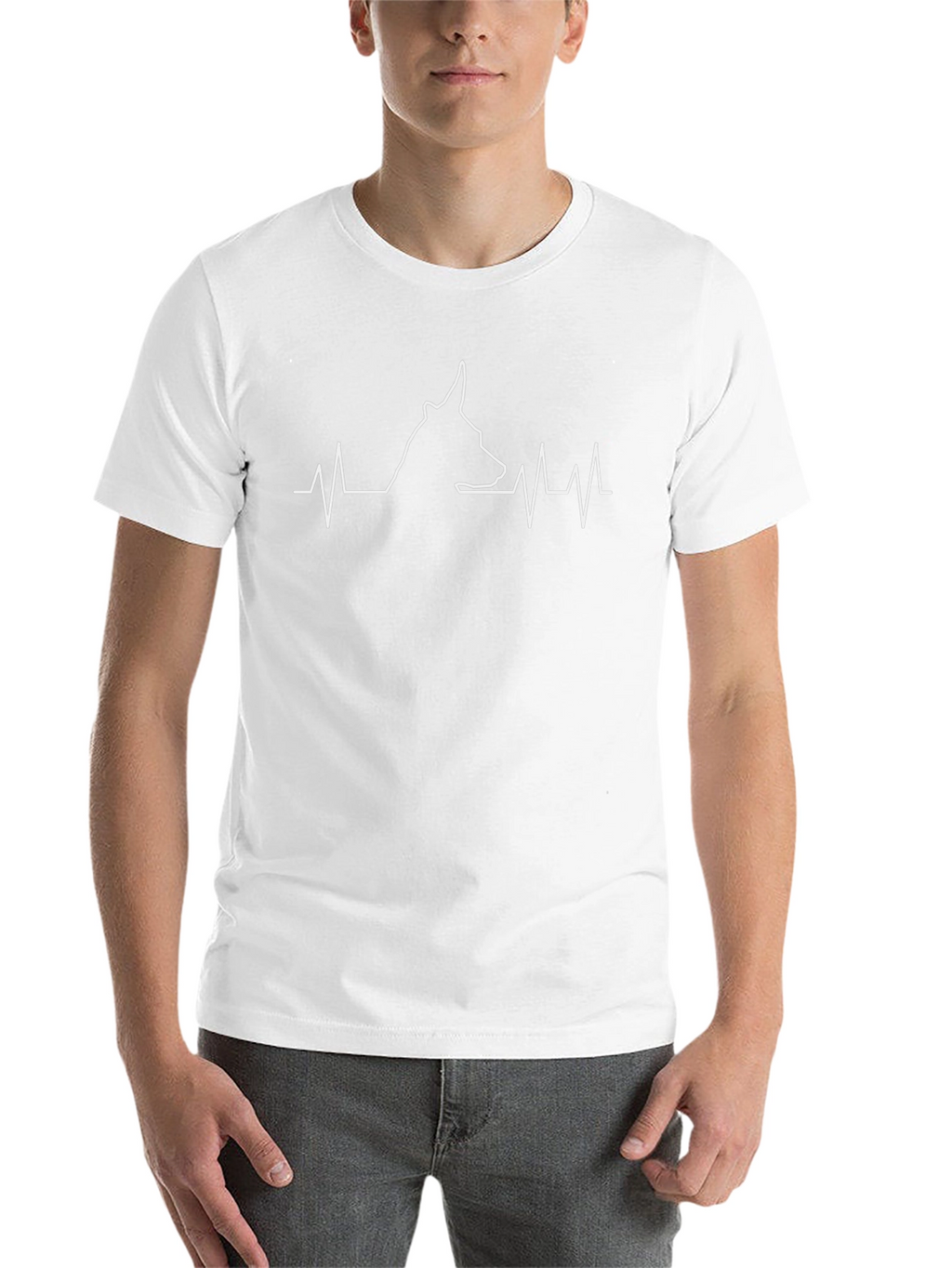 Dog Breed Heartbeat T-Shirt - Black
